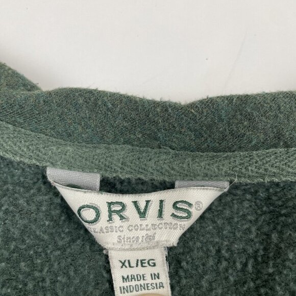 Orvis Sweatshirt Men’s XL Classic Collection Soft Modal Pullover Green Crew Neck - Picture 5 of 7